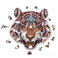 Drevené puzzle Color Tiger/L H21878