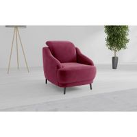 Sit & More KRESLO, textil, baklažánová