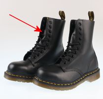 DR. MARTENS Schuhe - 10 Loch - 1919 - BLACK FINE HAIRCELL - BESCHÄDIGT 36