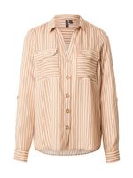 VERO MODA Bluza 'VMBUMPY'  tamno bež / bijela