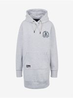 Šedé dámské mikinové šaty Superdry T&F Hood