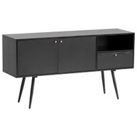 Livetastic ŠIROKÁ KOMODA, čierna, 140/75/40 cm