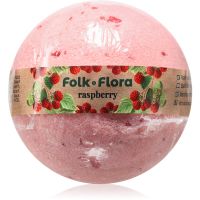 Folk & Flora Raspberry бомбочка для ванни 130 гр