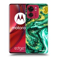 Silikónový prehľadný obal pre Motorola Edge 40 - Green Gold