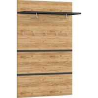 Xora VEŠIAKOVÝ PANEL, antracitová, farba duba, 96/147/30 cm