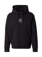 ARMANI EXCHANGE Sweater majica  crna / bijela