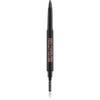 Makeup Revolution Duo Brow Definer precízna ceruzka na obočie odtieň Dark Brown 0.15 g