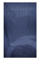 TRUSSARDI JEANS MEN&#39;S BEACH TOWEL BLUE