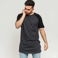 Koszulka Urban Classics Shaped Raglan Long Tee Black S