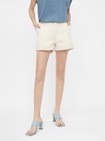 Cream denim shorts . OBJECT Penny - Women