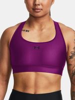 Under Armour UA HG Armour Mid Padless Sportovní podprsenka Fialová