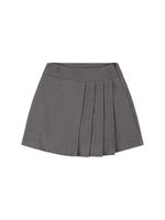 Pleated Poly Blend Skirt