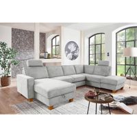 Sit & More SEDACIA SÚPRAVA, textil, strieborná