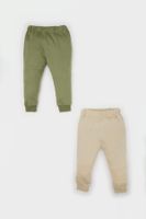 DEFACTO Baby Boy Elastic Waist Leg 2-Pack Tracksuit Bottoms