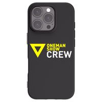 Silikónový čierny obal pre Apple iPhone 16 Pro - ONEMANSHOW CREW
