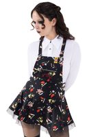 sukienka damska KILLSTAR x CHUCKY - It's Time To Play Pinafore - Black XS