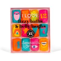 I Love... Cosmetics Geschenkset - Badeset Fizzy Baths & Belly Laughs 12 Fizzers