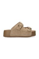 Mexx papuci pentru femei, din piele întoarsă TULAYA SCARLETT Sandal