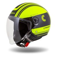 Moto přilba Cassida Handy Metropolis Safety žlutá fluo/černá/reflexní šedá M (57-58)