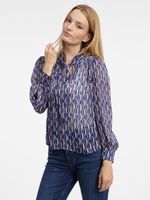 Orsay Blue Women's Patterned Blouse - Women's