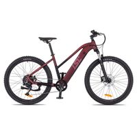 Dámské horské elektrokolo inSPORTline ISL Cleora 648 Wh 27,5" - model 2026 18" (156-181 cm) Velour Red