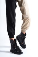 Capone Outfitters Quilted Parachute Fabric Women's Snow Boots with Adjustable Ankle Buckle