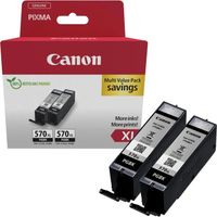 Canon PGI-570XL 0318C010 čierna (black) multipack originálne cartridge, 2ks