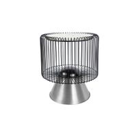 Kayoom PRÍRUČNÝ STOLÍK, čierna, strieborná, biela