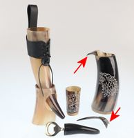 Set (Bierkrug, Horn, Schnapsglas, Flaschenöffner) VIKING - BESCHÄDIGT