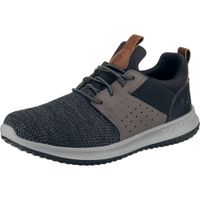 SKECHERS Niske tenisice 'Delson Camben'  smeđa / boja blata / svijetlosiva / crna