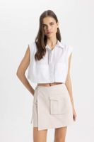 DEFACTO Gabardine High waist Short Leg Short