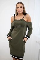 Tres Chic khaki dress