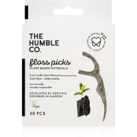 The Humble Co. Floss Picks зубочистки Charcoal 50 кс