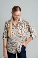 Beige blouse with spots