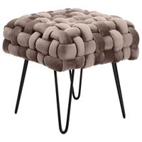 Xora TABURET, kov, textil, 44/41/44 cm