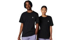 Converse Go-To Embroidered Star Chevron Standard Fit T-Shirt Black Unisex - Tričká Converse - Čierna - 10023876-A02-XS - Size: XS