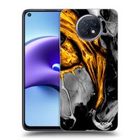 Silikónový prehľadný obal pre Xiaomi Redmi Note 9T - Black Gold