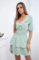 Waist dress dark mint