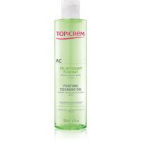 Topicrem AC Purifying Cleansing Gel globinsko čistilni gel za mastno občutljivo kožo 200 ml