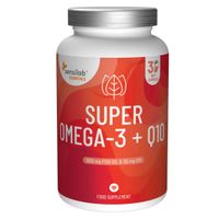 Essentials Super Omega 3 + Q10 Kapseln - 1000 mg Omega 3 Fettsäuren + 50 mg Koenzym Q10. 30 Kapseln | Sensilab