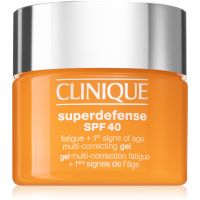 Clinique Superdefense™ SPF 40 Fatigue + 1st Signs of Age Multi Correcting Gel хидратиращ гел против първите признаци на стареене на кожата SPF 40 50 м