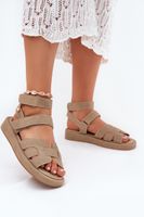 Boto Női Szandálok Velcro-val Khaki Uvissa