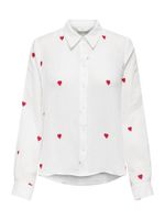 ONLY Bluza 'ONLHEART'  crvena / bijela