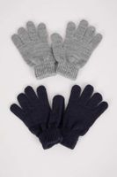 DEFACTO Size 2-Pack Knitted Gloves