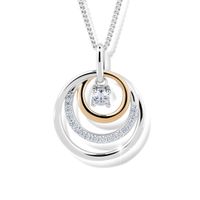 Modesi Náhrdelník J328CZ-R (řetízek, přívěsek)