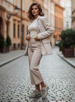 Boto Zdobione Sneakersy Damskie Zielone Calissea