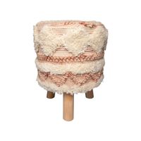 XXXL TABURET, dřevo, textil, 38/50/38 cm