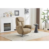 Livetastic MASÁŽNE KRESLO, textil, koža, taupe