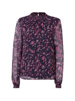 VILA Bluza 'VIFALIA'  sivkasto ljubičasta (mauve) / crna