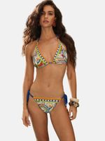 Lipsy Bikini  mornarsko plava / tamno smeđa / med / kraljevski zelena